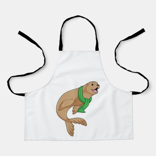 Zegel met Scarf Schort (Voorkant)