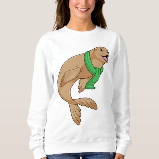 Zegel met Scarf Trui (Voorkant)