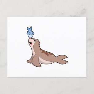 Zegel met Vis (2).PNG Briefkaart