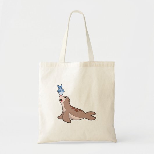 Zegel met vis (2).PNG Tote Bag (Voorkant)