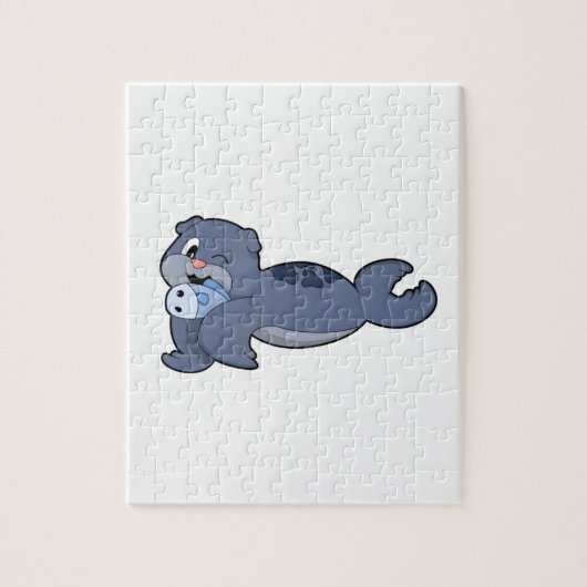 Zegel met vis (3).PNG Legpuzzel (Verticaal)