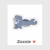 Zegel met vis (3).PNG Sticker (Vel)