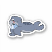 Zegel met vis (3).PNG Sticker (Voorkant)