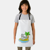 Zegel op het eiland schort (Insitu)