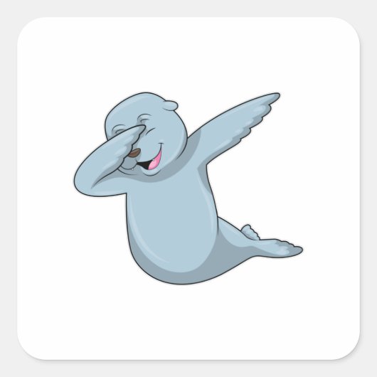 Zegel op Hip Hop Dance Dab (Voorkant)