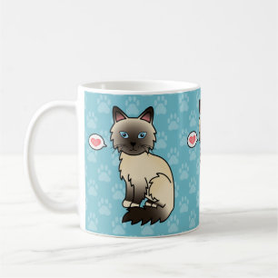 Zegel Point Birmaanse / Ragdoll Kat Liefde Koffiemok