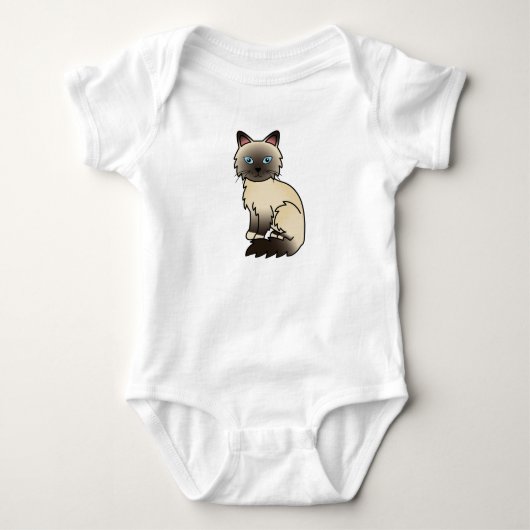 Zegel Point Birman / Ragdoll Kat Romper (Voorkant)