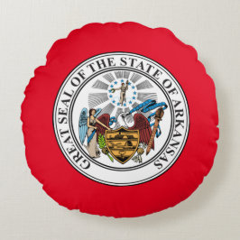 Zegel van Arkansas Rond Kussen