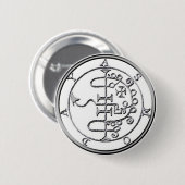 Zegel van Asmoday Asmodeus Ronde Button 5,7 Cm (Voorkant /achterkant)