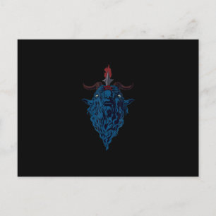 Zegel van Baphomet Geit van Mendes Satan Donkere G Uitnodiging Briefkaart