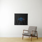 Zegel van Baphomet Geit van Mendes Satan Donkere G Wandkleed (In Situ (horizontaal))