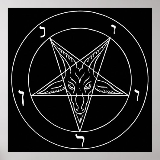 Zegel van Baphomet Poster (Voorkant)