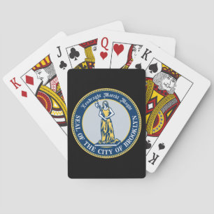 Zegel van Brooklyn (Borough in New York City) Pokerkaarten