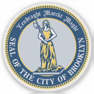 Zegel van Brooklyn, New York City, Verenigde State Sticker