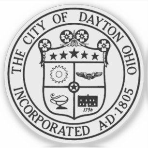 Zegel van Dayton, Ohio, Verenigde Staten Sticker