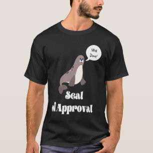Zegel van de erkend dier t-shirt