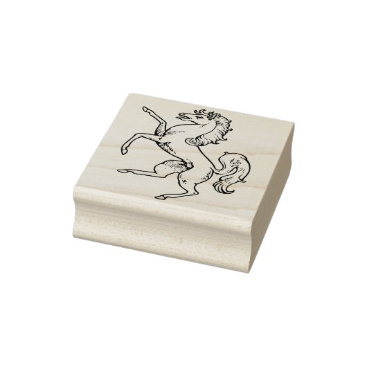 zegel van de middeleeuwse paardenkunst rubberstempel (Stempel)