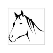 zegel van de paardenkop 	rubberstempel (Afrduk)