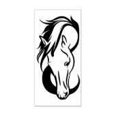 zegel van de paardenkop rubberstempel (Afrduk)