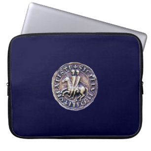 ZEGEL VAN DE TEMPELIERS grijs Laptop Sleeve