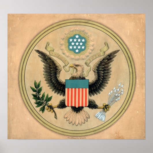  zegel van de Verenigde Staten van Amerika Poster (Voorkant)
