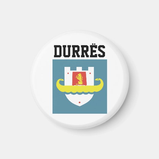 Zegel van Durrës, Albanië Magneet (Voorkant)