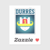 Zegel van Durrës, Albanië Sticker (Vel)