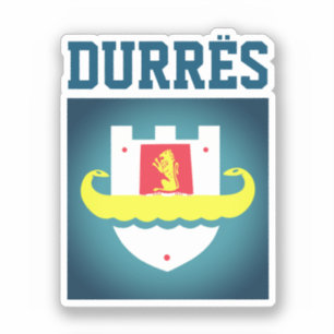 Zegel van Durrës, Albanië Sticker