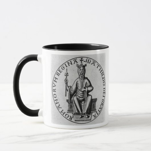 Zegel van Empress Matilda Mok (Links)