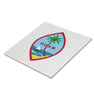 Zegel van Guam Tegeltje