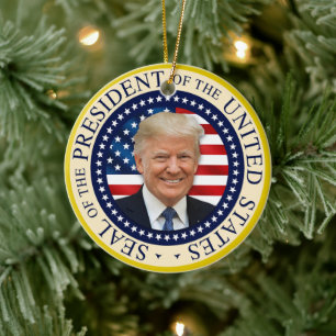 Zegel van het 47e President Trump 2024 Keramisch Ornament