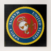 Zegel van het Korps Mariniers - Flat Legpuzzel (Horizontaal)