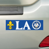 Zegel van Louisiana Bumpersticker (Op auto)