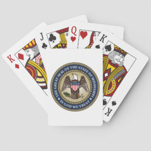 Zegel van Mississippi Pokerkaarten