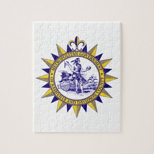 Zegel van Nashville (Tennessee) Legpuzzel (Verticaal)
