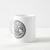 Zegel van Rochester, NY Koffiemok (Voorkant links)