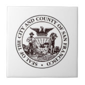 Zegel van San Francisco, CA Tegeltje (Voorkant)