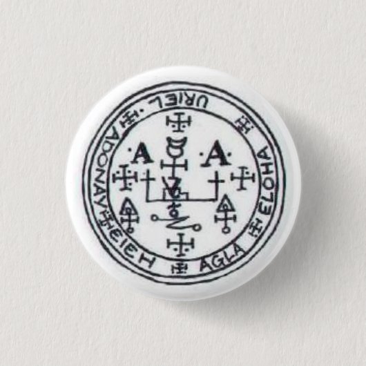 Zegel van Uriel Ronde Button 3,2 Cm (Voorkant)