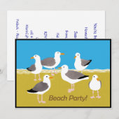 Zegelhoek bij de Beach Party Kaart (Voorkant / Achterkant)