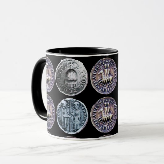 ZEGELS VAN DE KNIGHTS TEMPLAR Black Mok (Voorkant links)