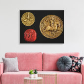 Zegels van Gilles de Laval Heer van Rais Canvas Afdruk (Insitu (Woonkamer))