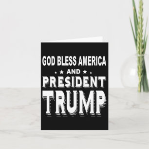 Zegen Amerika en President Trump Kaart