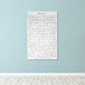 Zegen de Heer O mijn ziel bijbel vers Psalm 103 Canvas Afdruk (Insitu (Houten vloer))