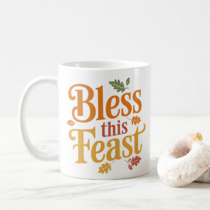 Zegen deze feestelijke Thanksgiving familiebijeenk Koffiemok