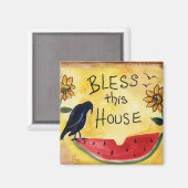 Zegen dit huis ~Magnet Magneet (Voorkant / Achterkant)