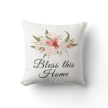 Zegen dit huis waterverf bloemendesign