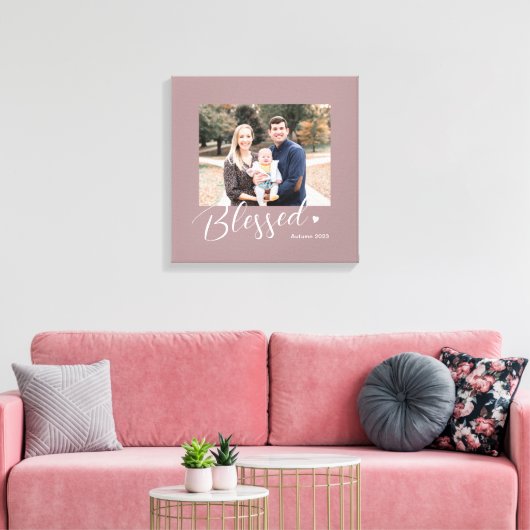 Zegen Hart Bewerkbare Kleur Ingepakte Canvas (Insitu (Woonkamer))