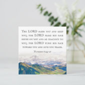 Zegen, Numeri 6:24-26, Aquarel Landschap (Staand voorkant)