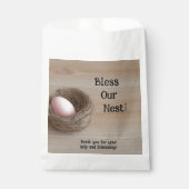 Zegen ons nest, nestfeest bedankzakje (Voorkant)