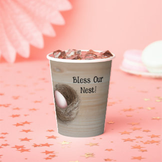 Zegen ons nest, nestfeest papieren bekers